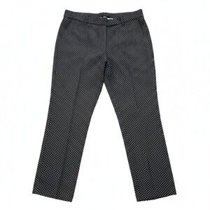 Anne Klein Women's Size 10 Polka Dot Dress Pants Black White‎ Career Trousers